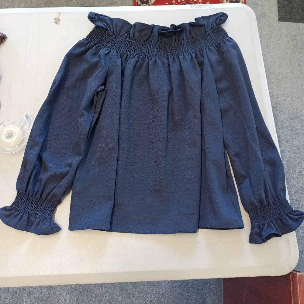 Women's Tuckernuck Navy Blue Blouse Size S